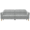 2-SITZER-SOFA  in Webstoff Pastellblau  - Eiche Bianco/Pastellblau, Design, Holz/Textil (234-262/85-106/98-112cm) - Dieter Knoll