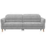 2-SITZER-SOFA  in Webstoff Pastellblau  - Eiche Bianco/Pastellblau, Design, Holz/Textil (234-262/85-106/98-112cm) - Dieter Knoll