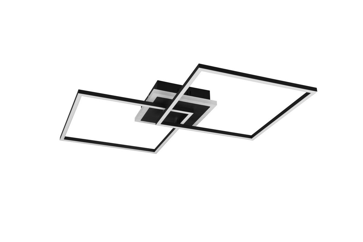 LED-DECKENLEUCHTE 29 W    61/61/8 cm  - Schwarz, Basics, Metall (61/61/8cm)