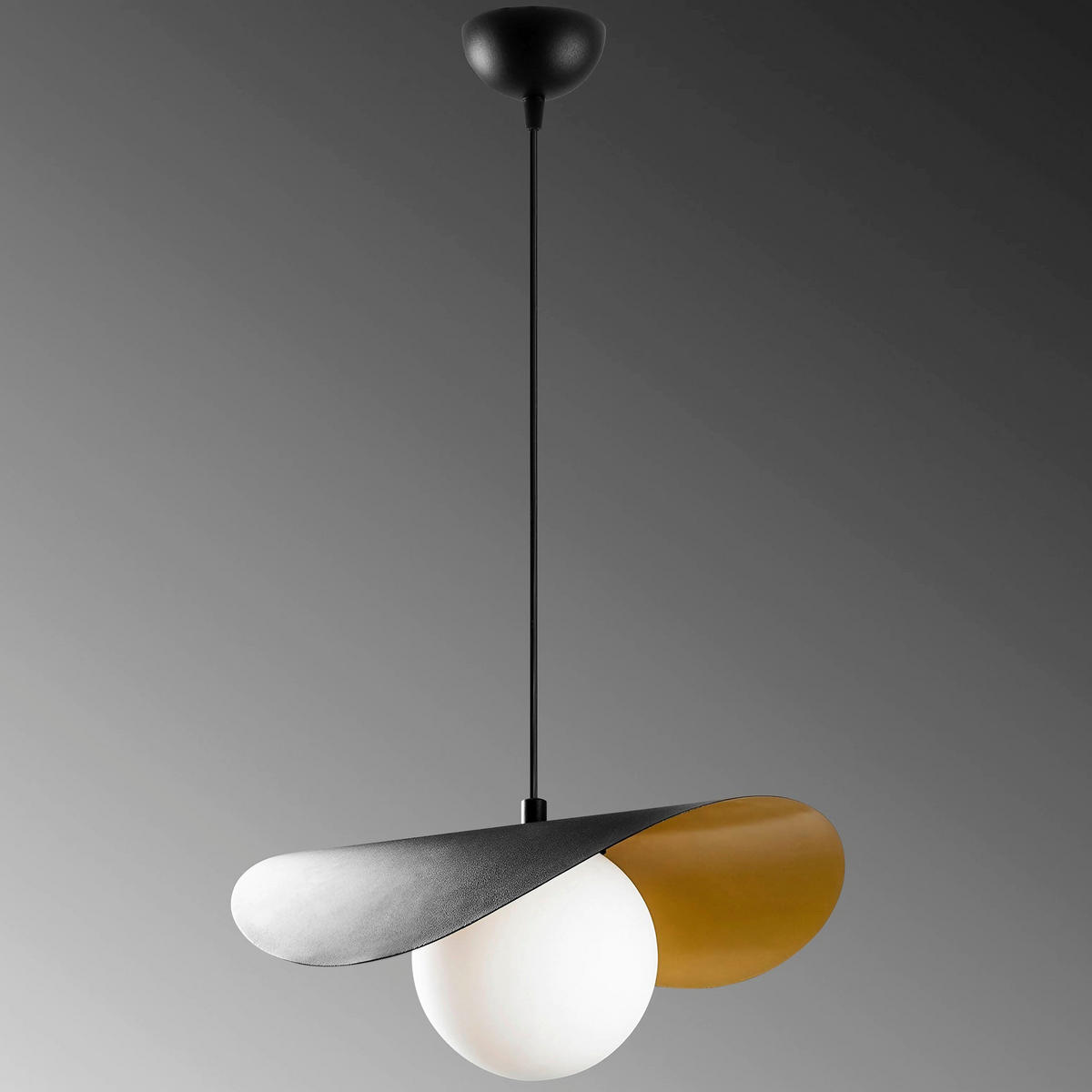 HÄNGELEUCHTE 32/105/38 cm   - Schwarz, Design, Metall (32/105/38cm) - P & B