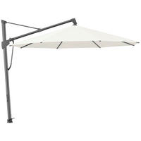 AMPELSCHIRM 350x350 cm Weiß  - Anthrazit/Weiß, KONVENTIONELL, Textil/Metall (350/350cm) - Glatz