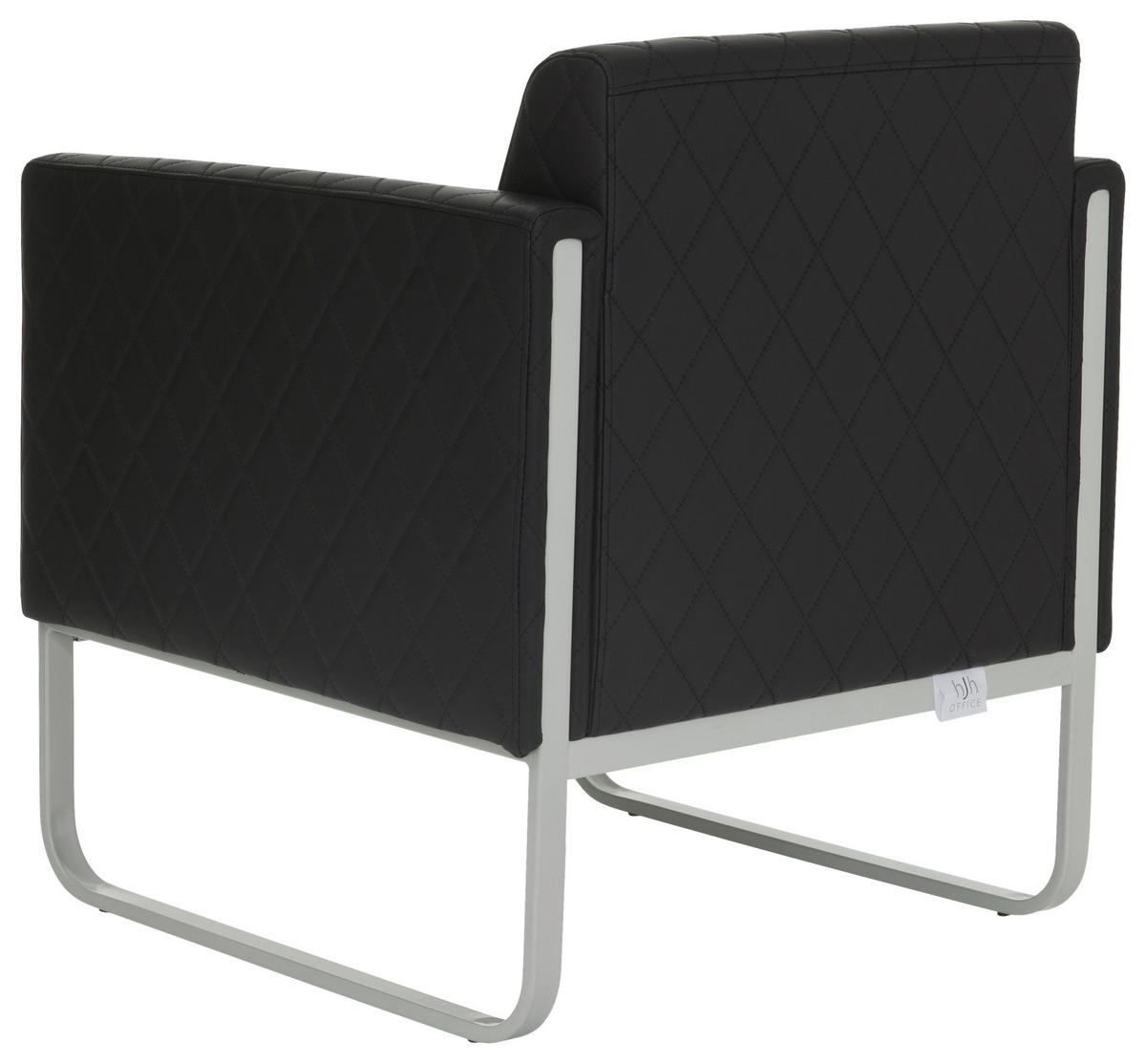 SESSEL Lederlook Schwarz, Hellgrau    - Hellgrau/Schwarz, MODERN, Textil/Metall (67/78/71cm) - MID.YOU