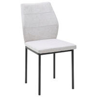 STUHL   Samt  Beige  - Beige/Schwarz, Design, Textil/Metall (44/88/57cm) - Carryhome