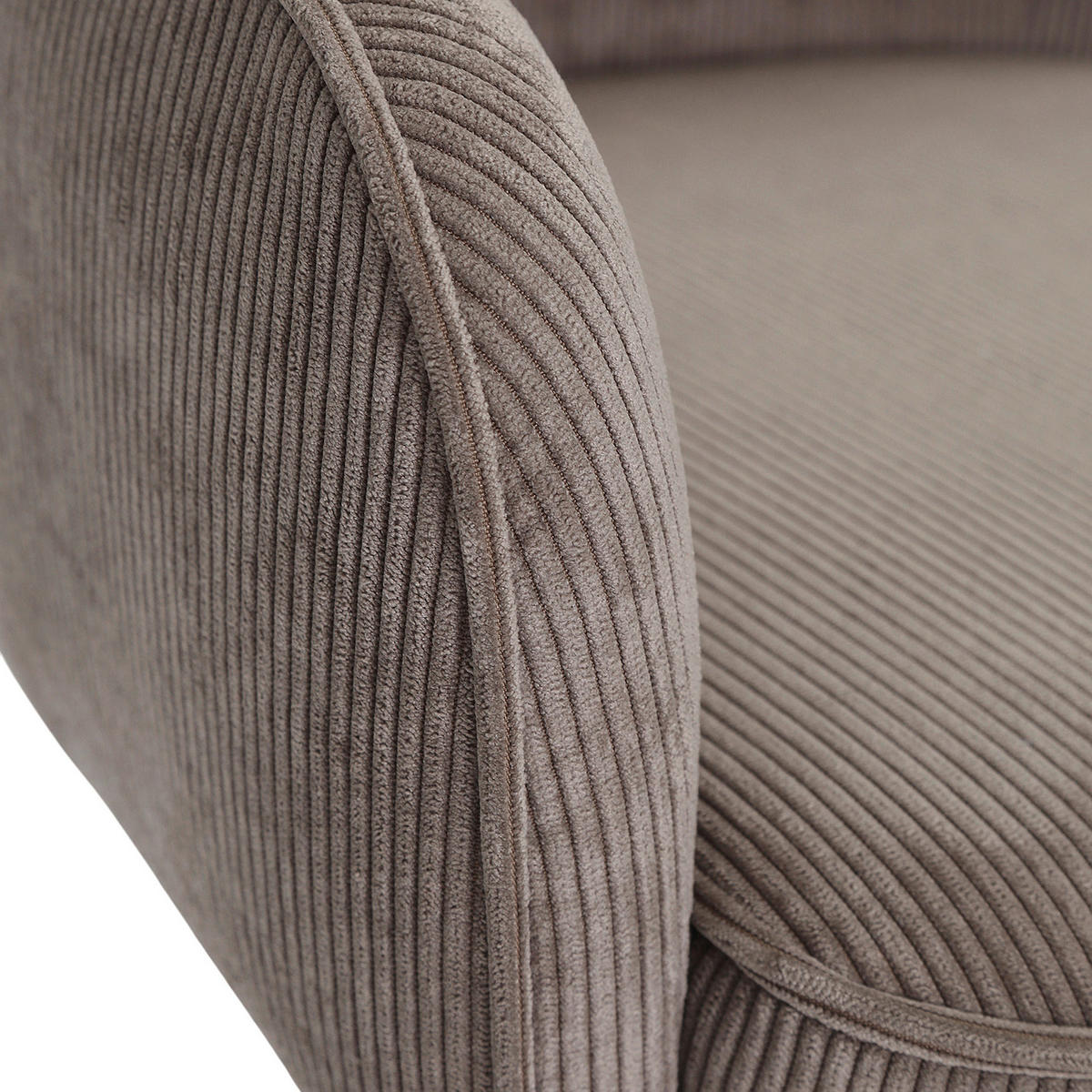 BARHOCKER Cord Braun Stoffauswahl, Sitzfläche 360° drehbar  - Schwarz/Braun, Design, Textil/Metall (54/98-120/58cm) - Novel