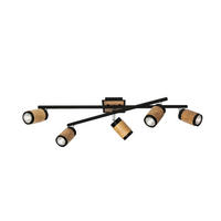 DECKENSTRAHLER 57/22/77 cm   - Natur, Holz/Metall (57/22/77cm)