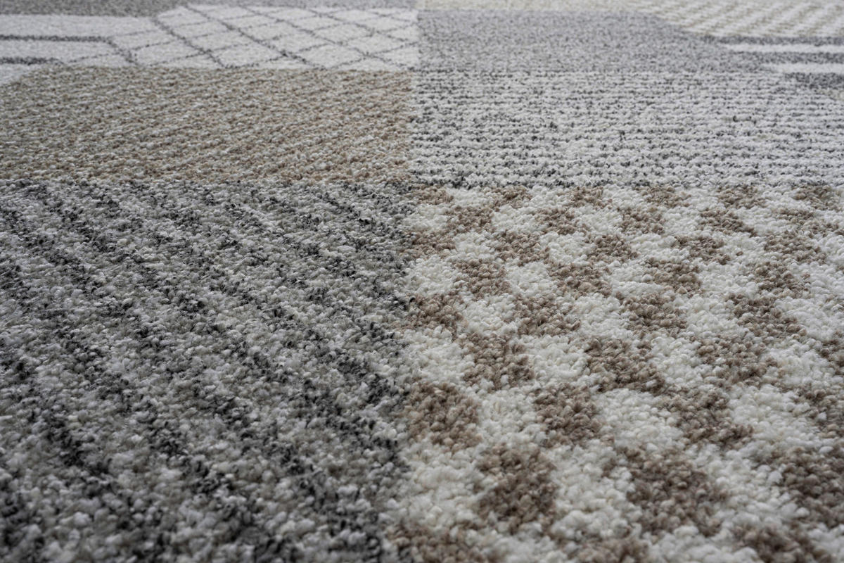WEBTEPPICH 200/290 cm Mehari Creme, Grau, Dunkelgrau  - Dunkelgrau/Creme, KONVENTIONELL, Kunststoff/Textil (200/290cm) - Novel