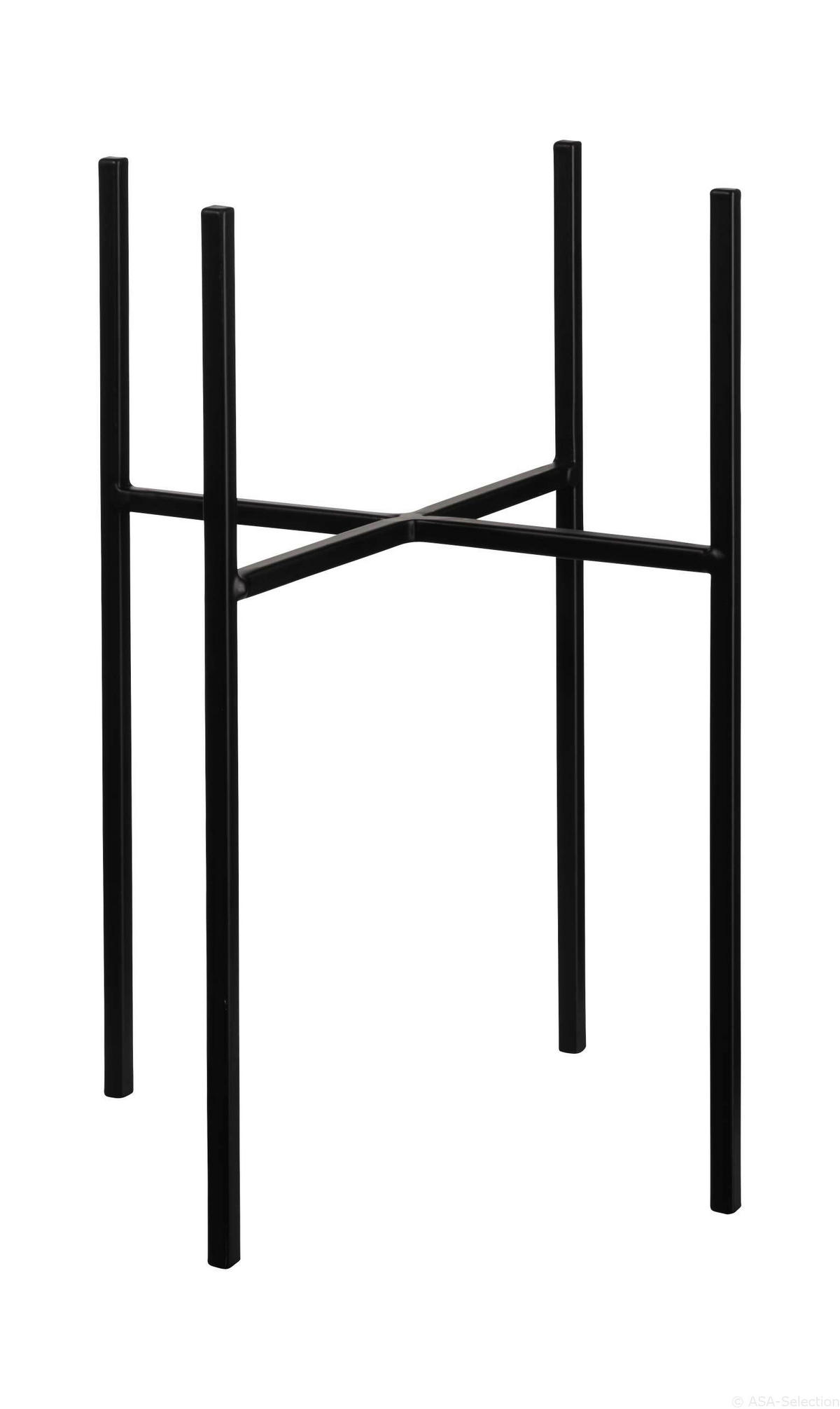 BLUMENSTÄNDER Metall  - Schwarz, Basics, Metall (17,6/17,6/32,1cm) - ASA