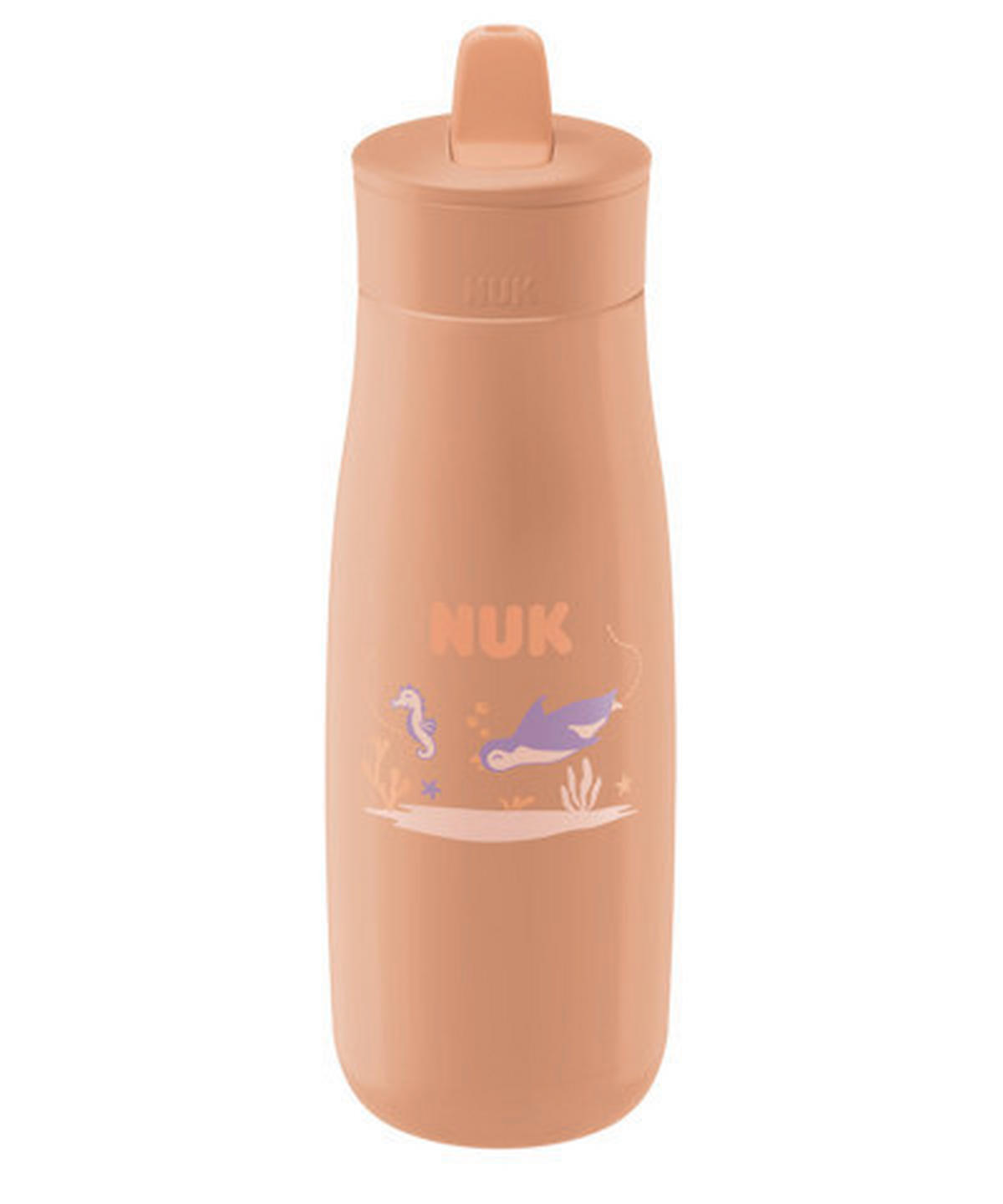 KINDERTRINKFLASCHE NUK FC Trinkflasche Flip-Strohhalm 450ml  - Dunkelorange, Basics, Kunststoff (450ml) - NUK