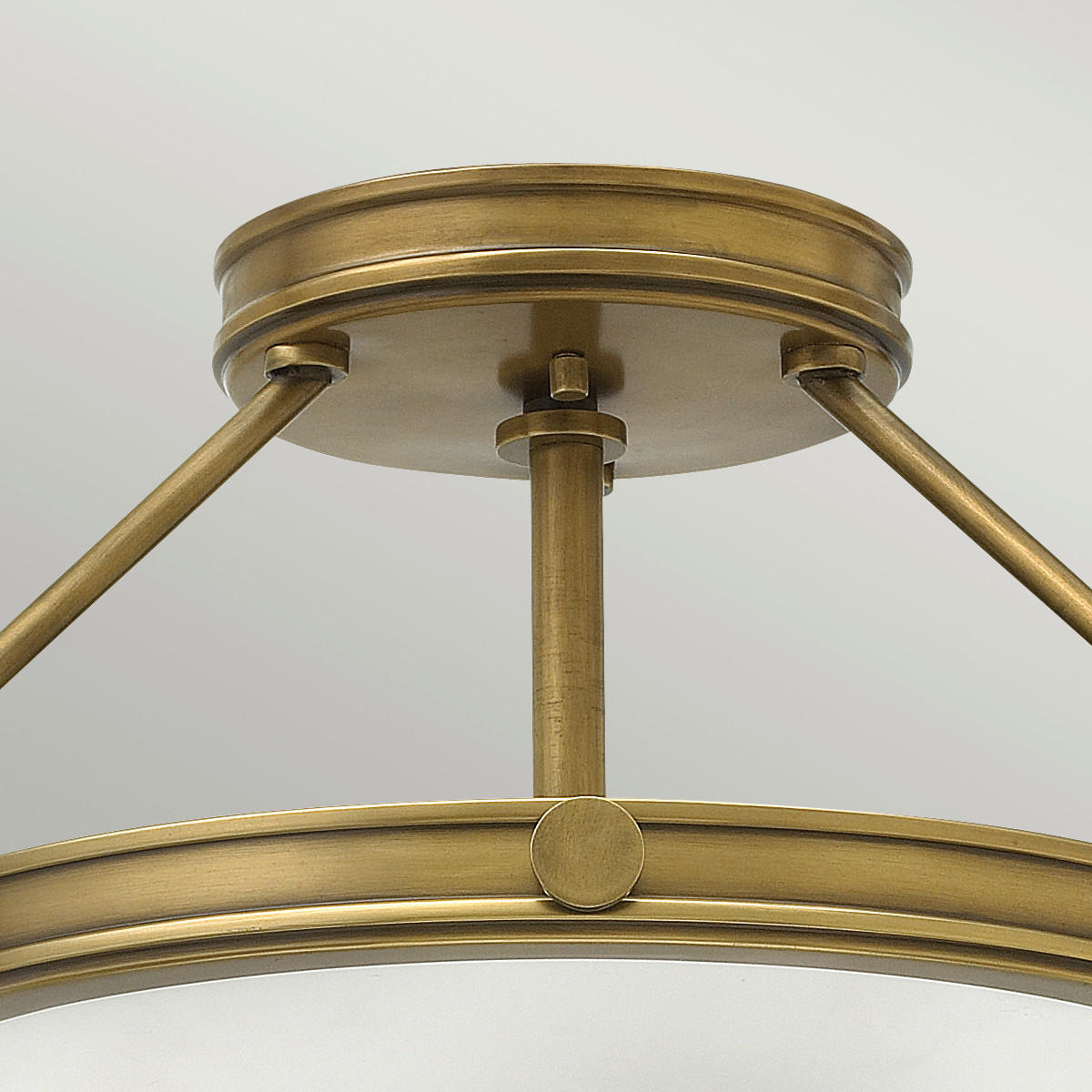 DECKENLEUCHTE  41.7/23.1 cm    - Messingfarben, KONVENTIONELL, Glas/Metall (41.7/23.1cm) - Elstead Lighting