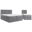 FAMILIENBETT - Schwarz/Grau, Design, Holzwerkstoff/Kunststoff (270/200cm) - Esposa