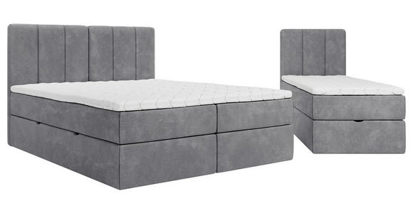 FAMILIENBETT - Schwarz/Grau, Design, Holzwerkstoff/Kunststoff (270/200cm) - Esposa