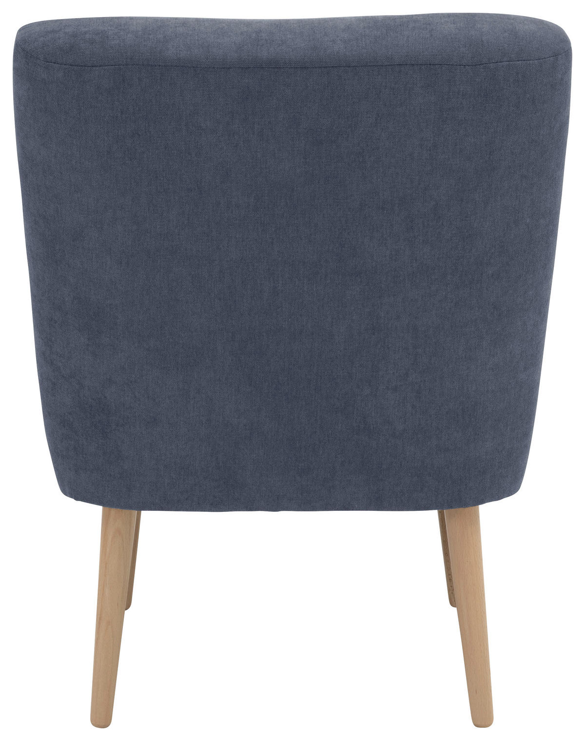 SESSEL in Flachgewebe Blau  - Blau/Buchefarben, Design, Holz/Textil (58/78/68cm) - Max Winzer