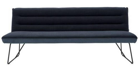 SITZBANK 188/89/68 cm  in Blau, Schwarz, Dunkelblau  - Blau/Schwarz, Design, Textil/Metall (188/89/68cm) - Dieter Knoll