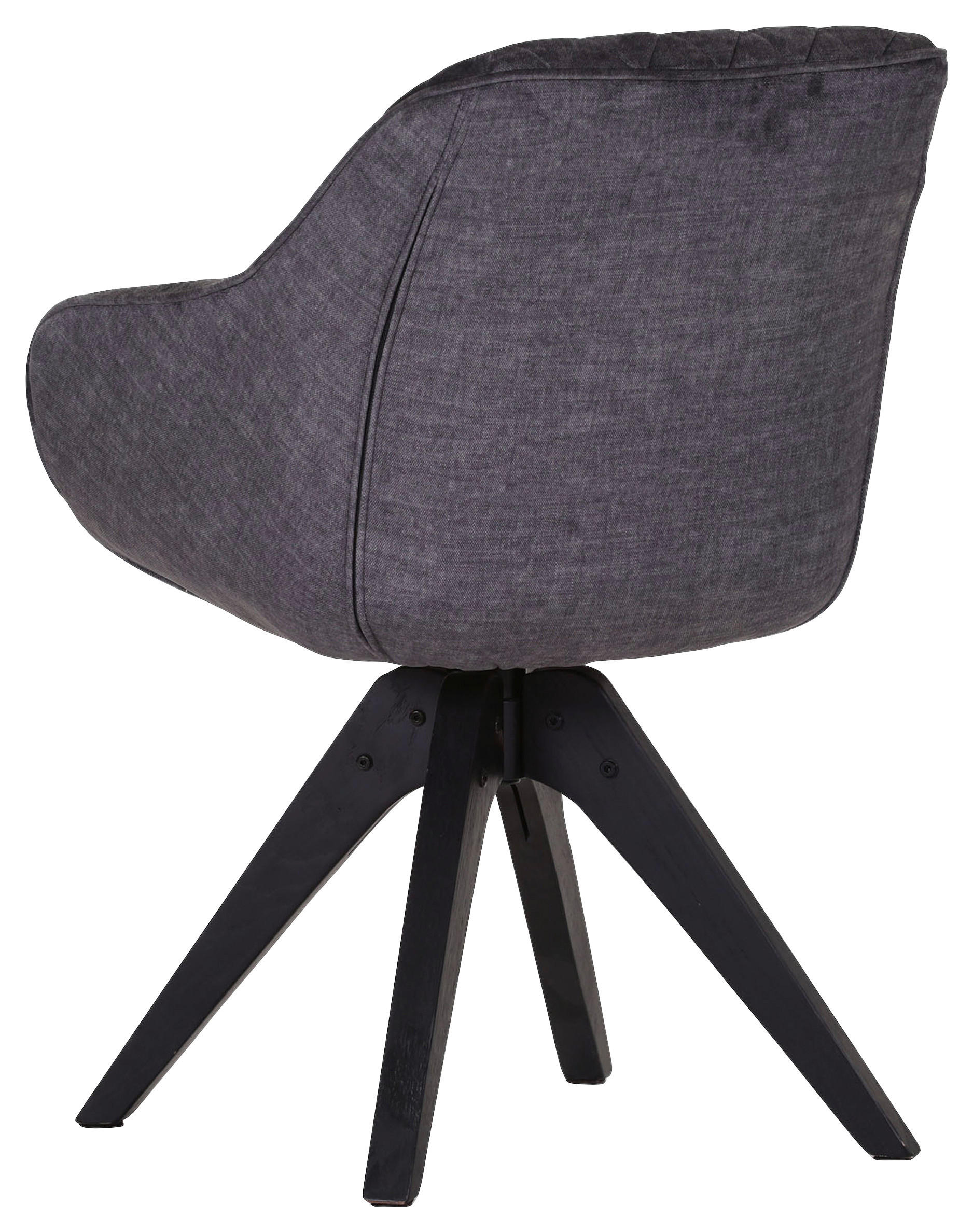 ARMLEHNSTUHL  in Flachgewebe  - Dunkelgrau/Schwarz, LIFESTYLE, Holz/Textil (60/83/65cm) - Landscape