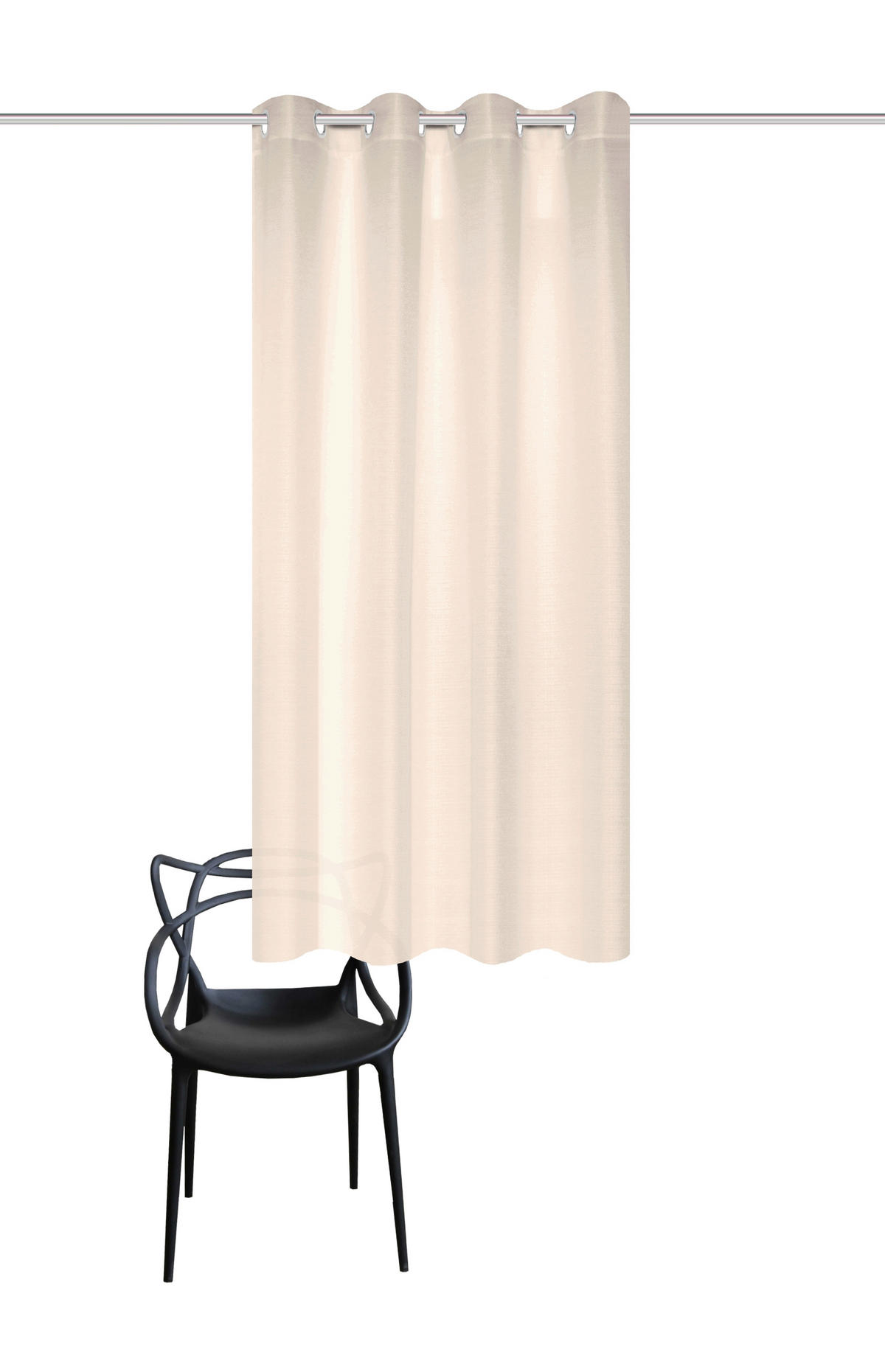 ÖSENSCHAL blickdicht 135/175 cm   - Beige, Basics, Textil (135/175cm)