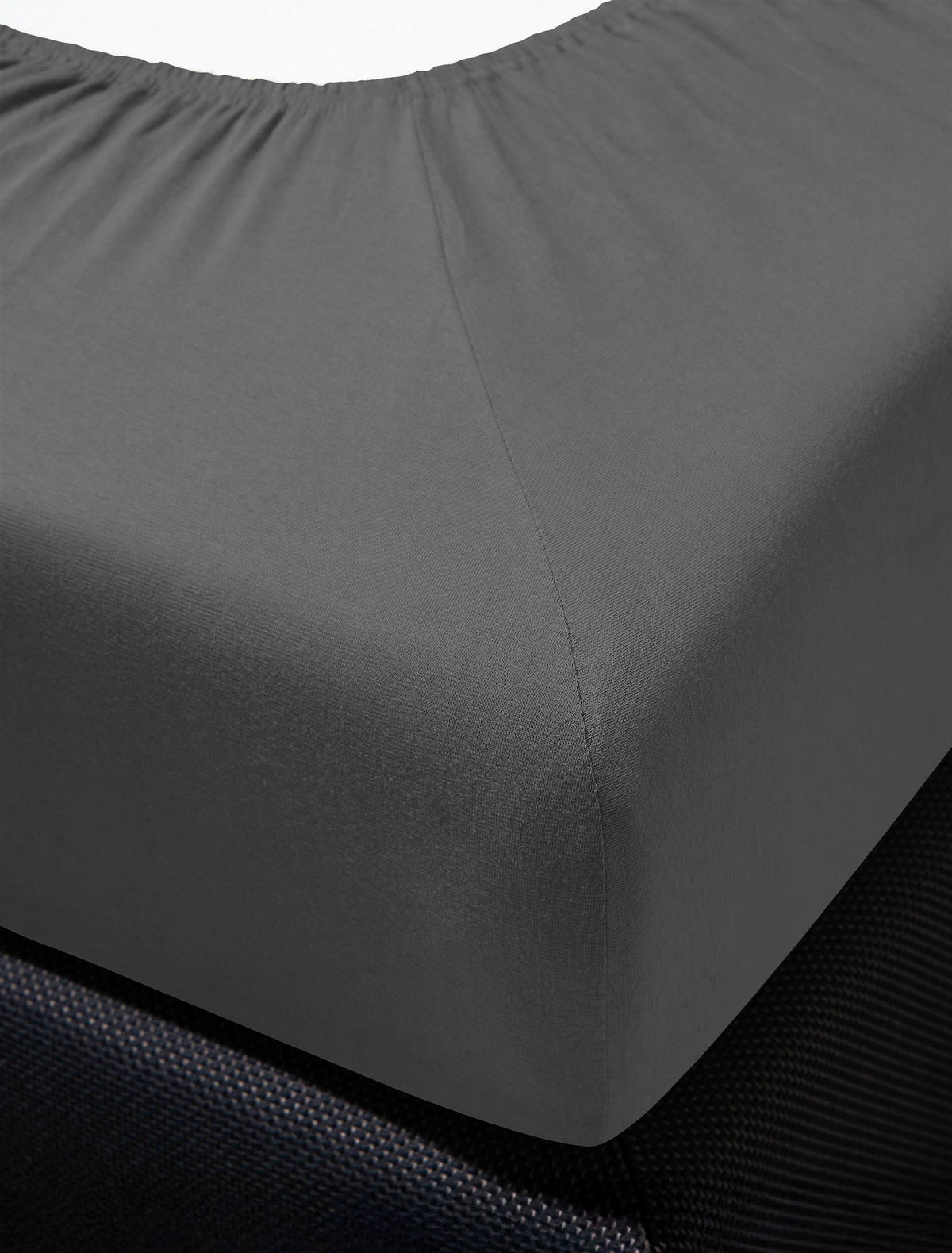 SPANNBETTTUCH Jersey  - Anthrazit, KONVENTIONELL, Textil (140-160/200cm) - Irisette