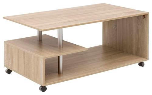 COUCHTISCH 105/60/48,5 cm rechteckig Sonoma Eiche  - Sonoma Eiche, MODERN, Holzwerkstoff/Kunststoff (105/60/48,5cm) - MID.YOU