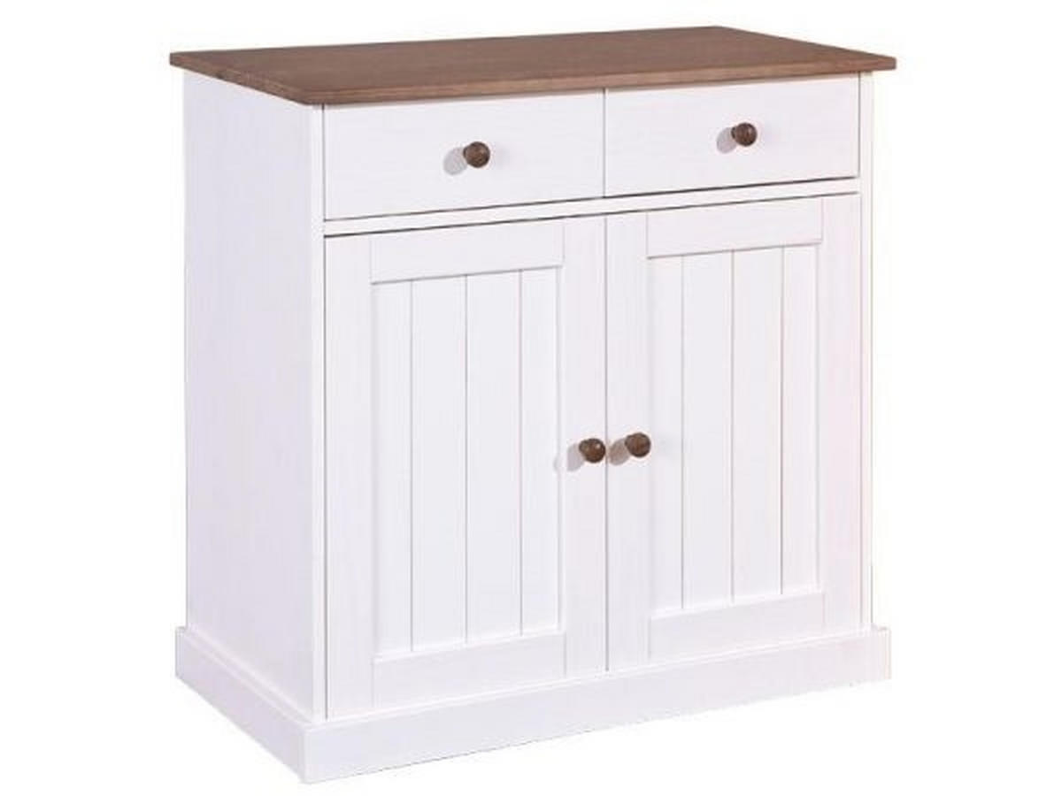 KOMMODE  in 90/86/45 cm  - Weiß/Braun, LIFESTYLE, Holz (90/86/45cm) - MID.YOU