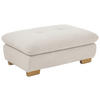 HOCKER Cord Creme  - Eichefarben/Creme, Design, Holz/Textil (106/43/74cm) - SetOne by Musterring