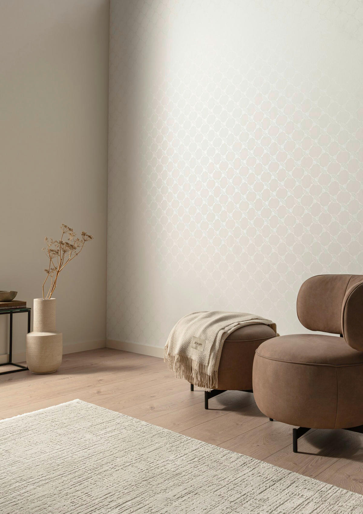 VLIESTAPETE 10.05 m J! CORNFLOWER  - Weiß, Design, Textil (53/1005cm) - Joop!