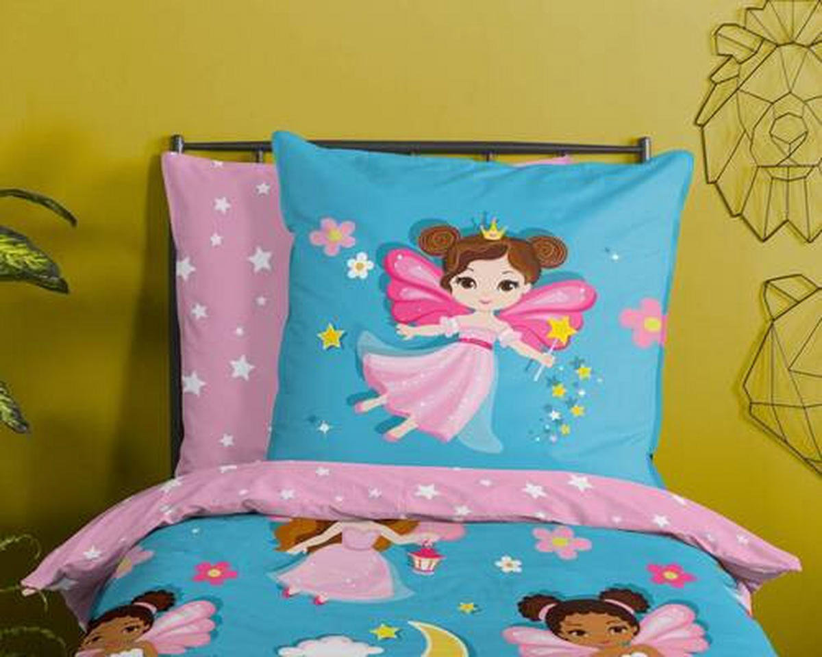 JUGENDBETTWÄSCHE Fee Renforcé 135/200 cm  - Multicolor, Design, Textil (135/200cm)