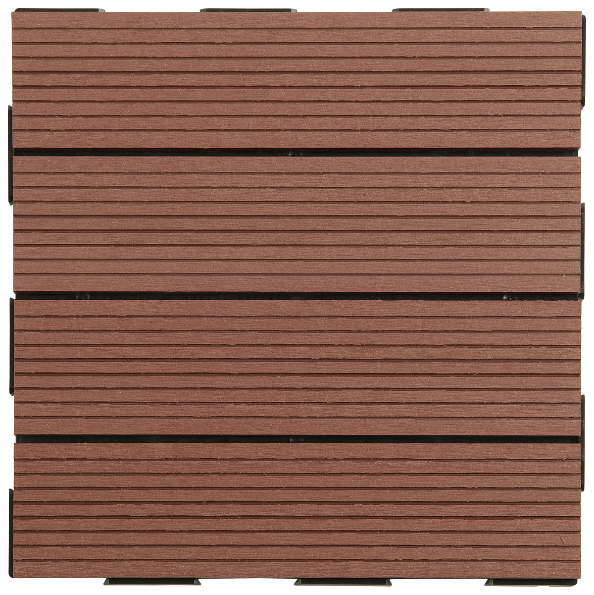 TERRASSENFLIESE Braun 11 Stück  - Braun, Basics, Kunststoff (30/30/2cm) - Ambia Garden