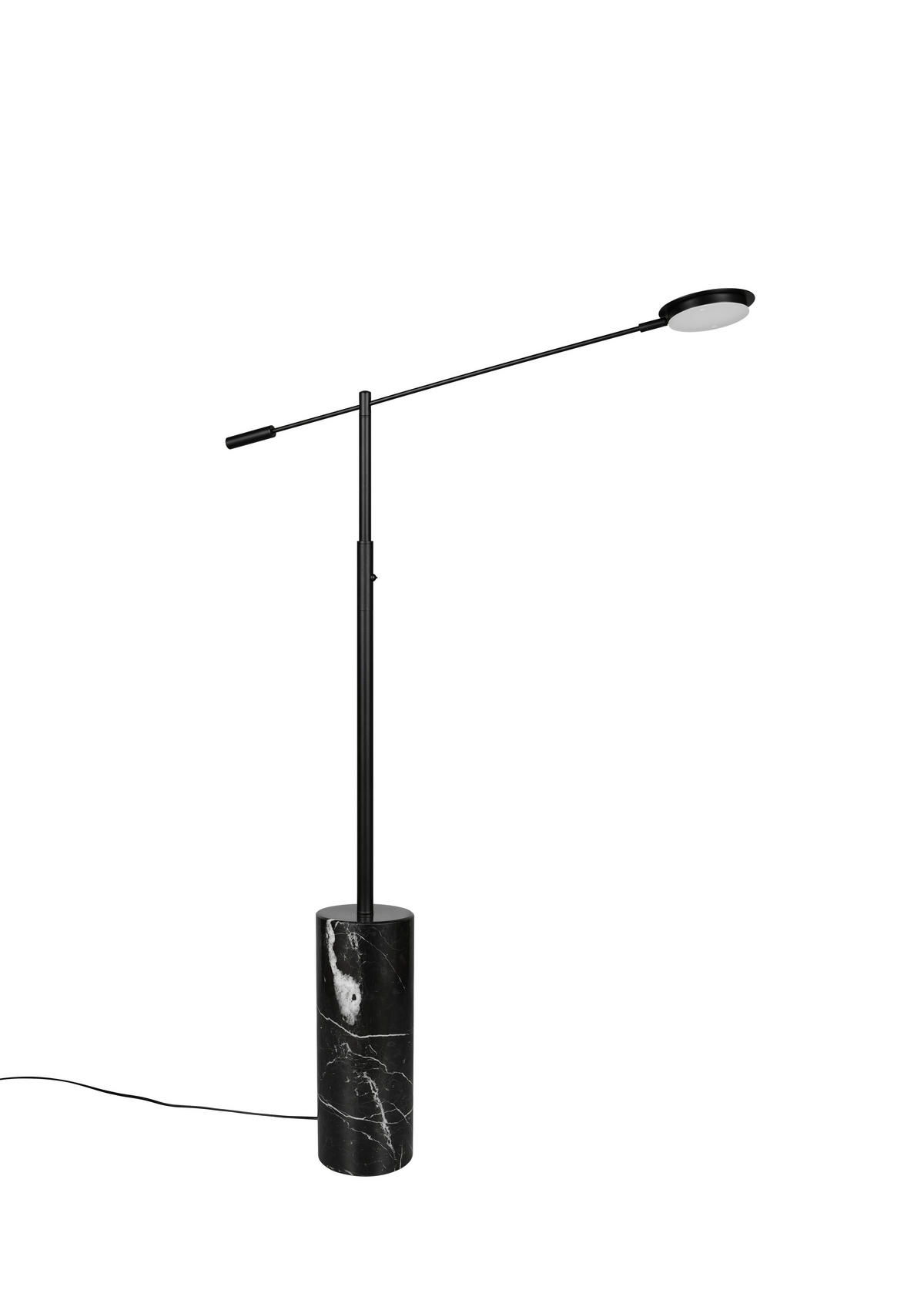 LED-STEHLEUCHTE Fiore   - Schwarz, KONVENTIONELL, Stein/Metall (145/15/64cm) - Trio Leuchten