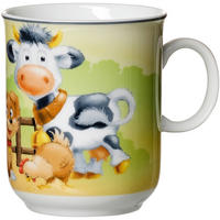 KINDERBECHER Hoftiere  - Schwarz/Braun, KONVENTIONELL, Keramik (11/8/9cm) - Ritzenhoff Breker