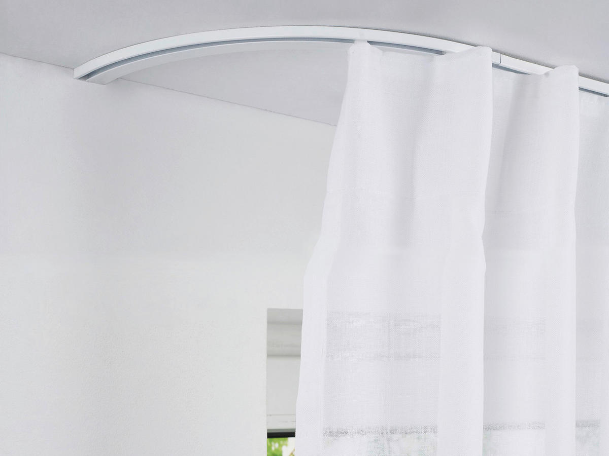 VORHANGSCHIENENZUBEHÖR  - Weiß, Basics, Metall (21/21/0,7cm) - Homeware