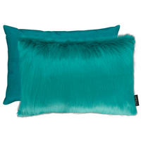 ZIERKISSEN 35/45 cm  - Petrol, Basics, Textil (35/45cm) - Apelt