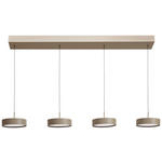 LED-HÄNGELEUCHTE 118/17,5/180 cm  - Sandfarben, Design, Metall (118/17,5/180cm) - Dieter Knoll