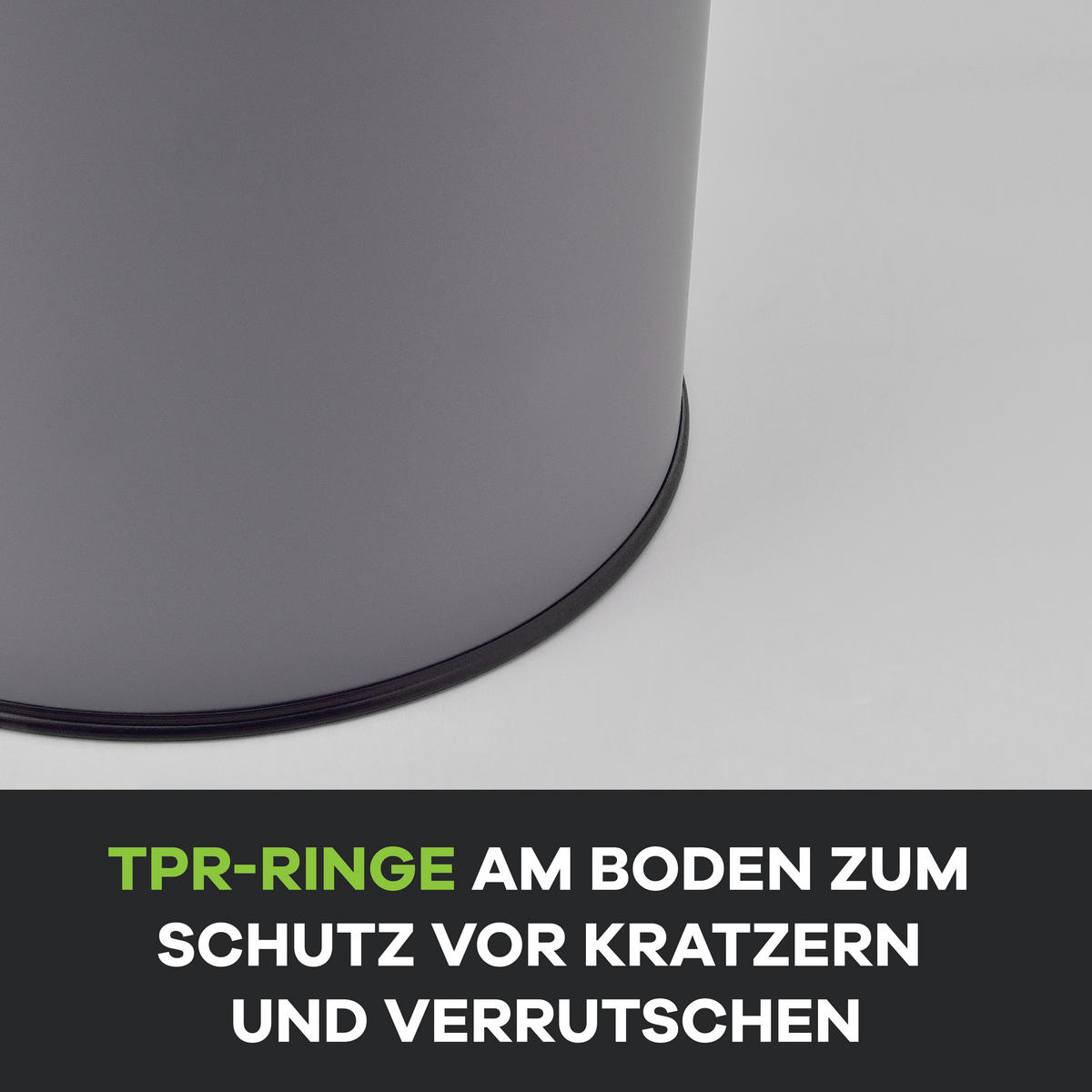 ABFALLEIMER 50 L  - Grau, KONVENTIONELL, Metall (34/74cm) - P & B