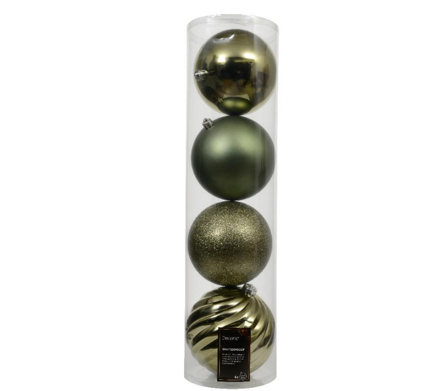 CHRISTBAUMKUGEL-SET  - Basics (14,00/14,00/14,00cm) - X-Mas