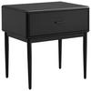 NACHTSCHRANK 54/55/40 cm  - Schwarz, MODERN, Holzwerkstoff/Metall (54/55/40cm) - Livetastic