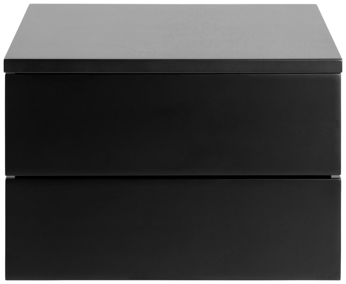 NACHTSCHRANK 37/25/32 cm  - Schwarz, MODERN, Holzwerkstoff (37/25/32cm) - MID.YOU