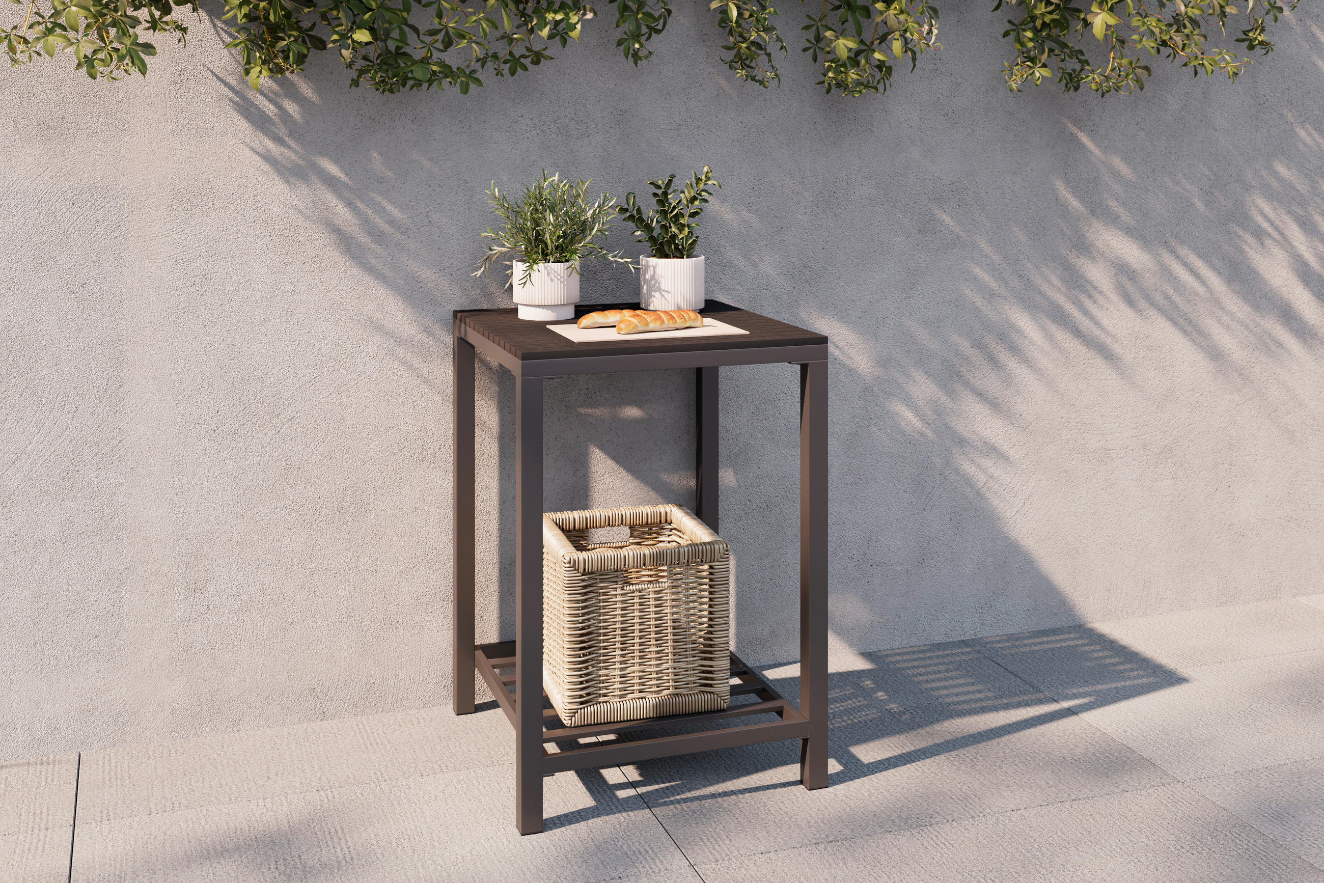 OUTDOORKÜCHE - Anthrazit, Modern, Kunststoff/Metall (60/84/61,5cm) - Ambia Garden