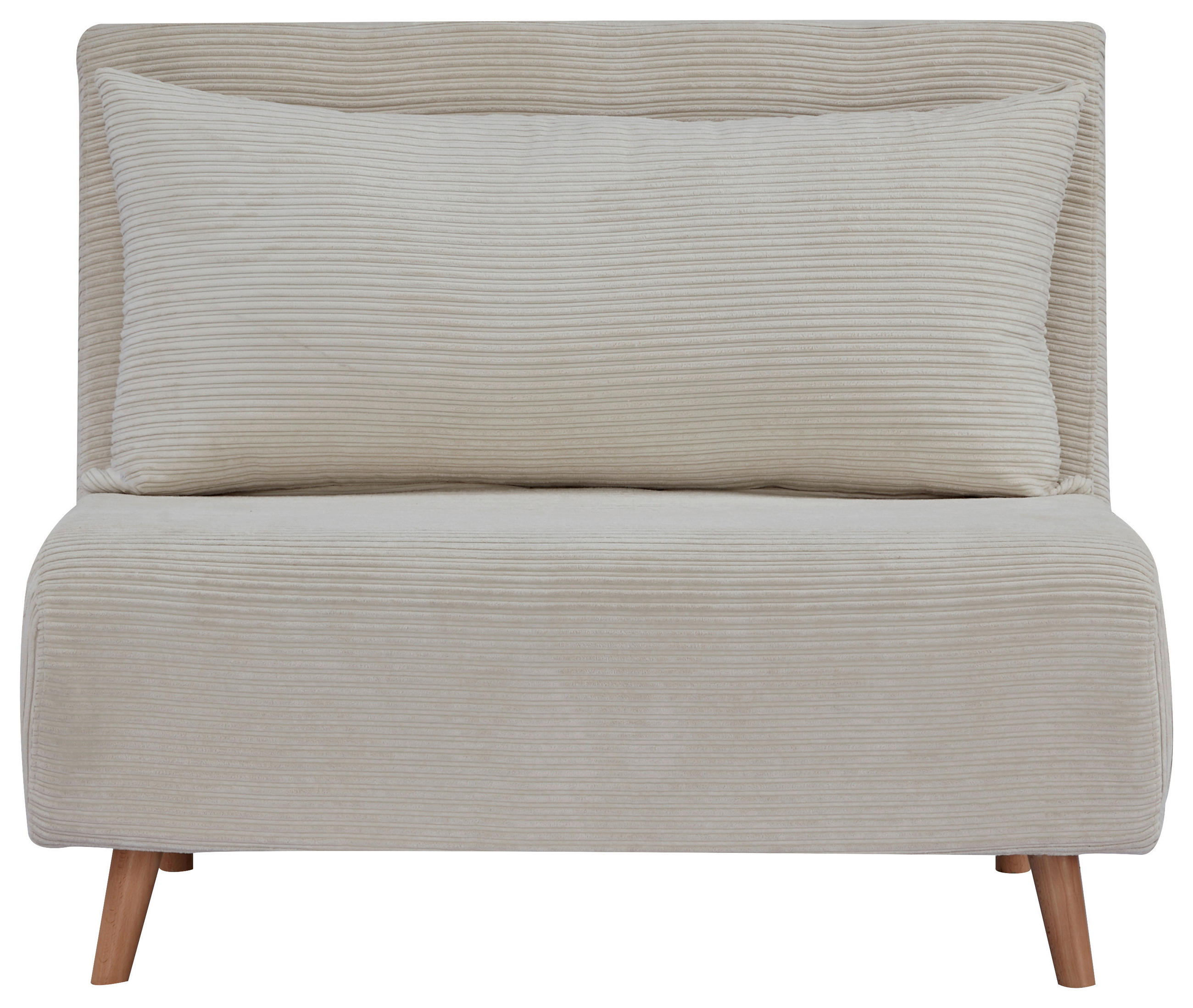 SCHLAFSESSEL in Cord Creme  - Creme/Naturfarben, MODERN, Holz/Textil (102/82/91cm) - MID.YOU