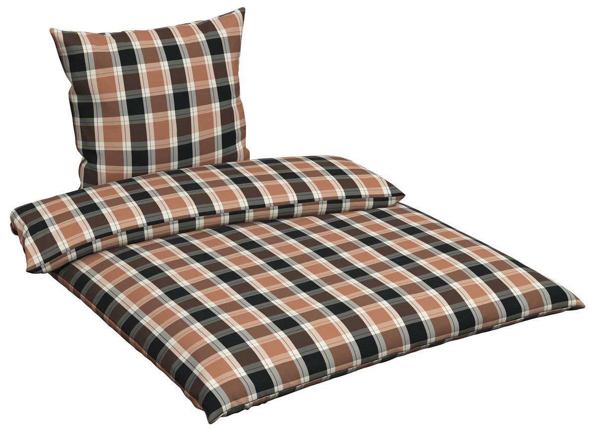 BETTWÄSCHE 2024 Flanell 135/200 cm  - Anthrazit, Textil (135/200cm) - Dieter Knoll