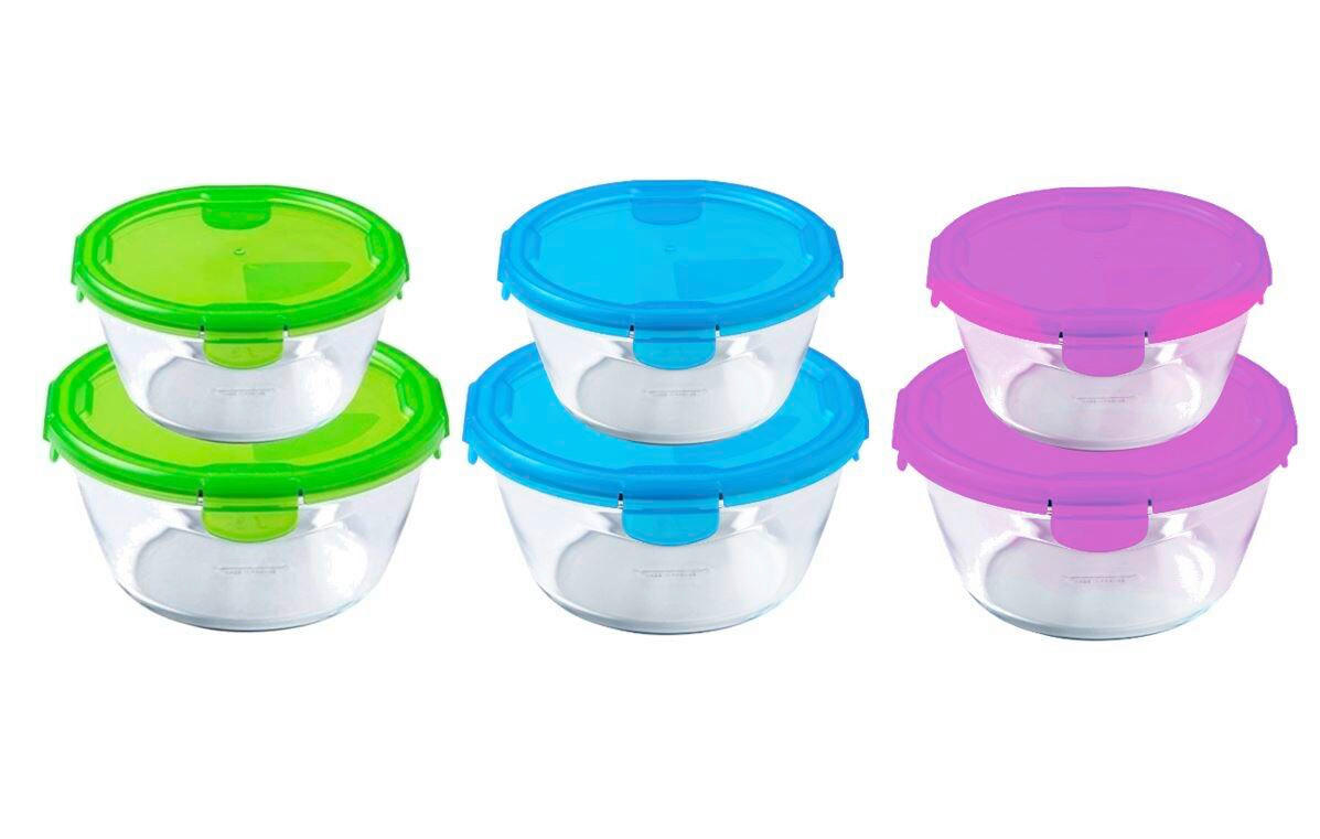 SET POSOD ZA SHRANJEVANJE             - modra/pink, Basics