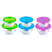 SET KUTIJA ZA HRANU     - pink/prozirna, Osnovno