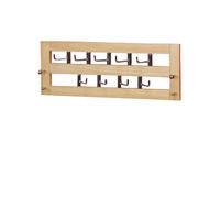 WANDGARDEROBE  in Kautschukholz massiv Naturfarben  - Naturfarben, Design, Holz/Metall (60/25/7cm) - MID.YOU