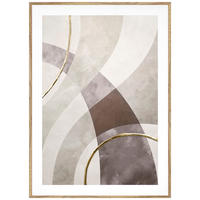 MIXED-MEDIA BILD Abstraktes 50/70 cm  - Eichefarben/Multicolor, KONVENTIONELL, Holzwerkstoff (50/70cm) - Monee