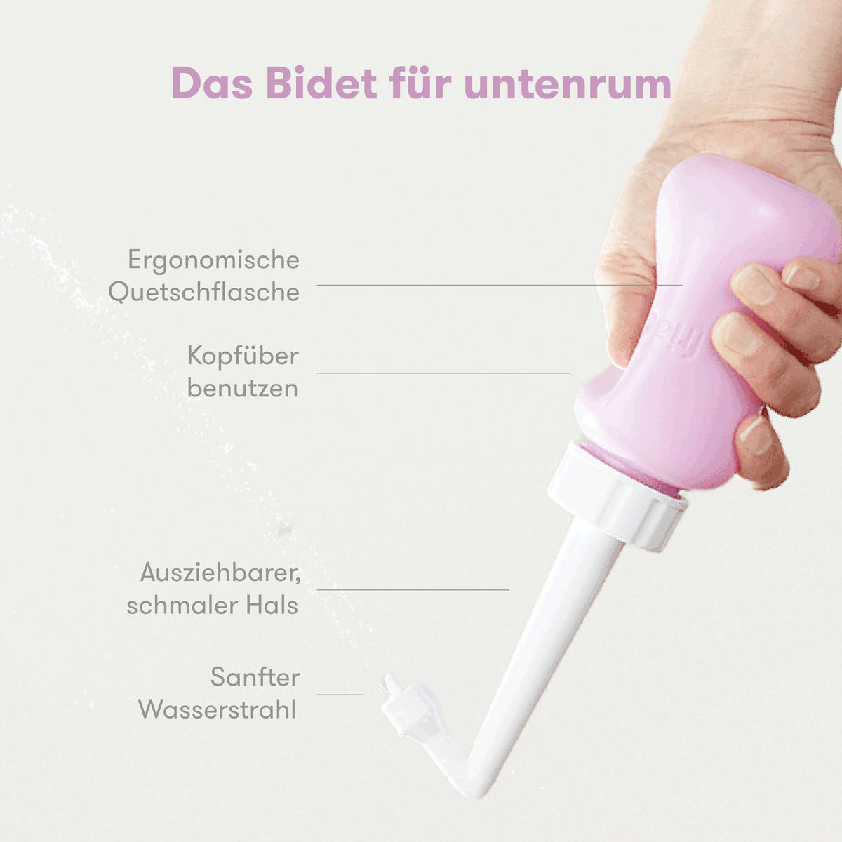 WOCHENBETT-INTIMPFLEGE - Violett, Basics, Kunststoff (7,6/18,5/7,6cm) - frida