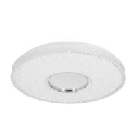 LED-TAKLAMPA Bubbles 38/38/7 cm  - vit/kromfärg, Klassisk, metall/plast (38/38/7cm)