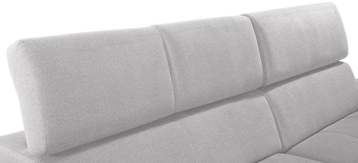 HÖRNSOFFA i velour silver  - silver, Design, trä/textil (292/183cm) - Livetastic