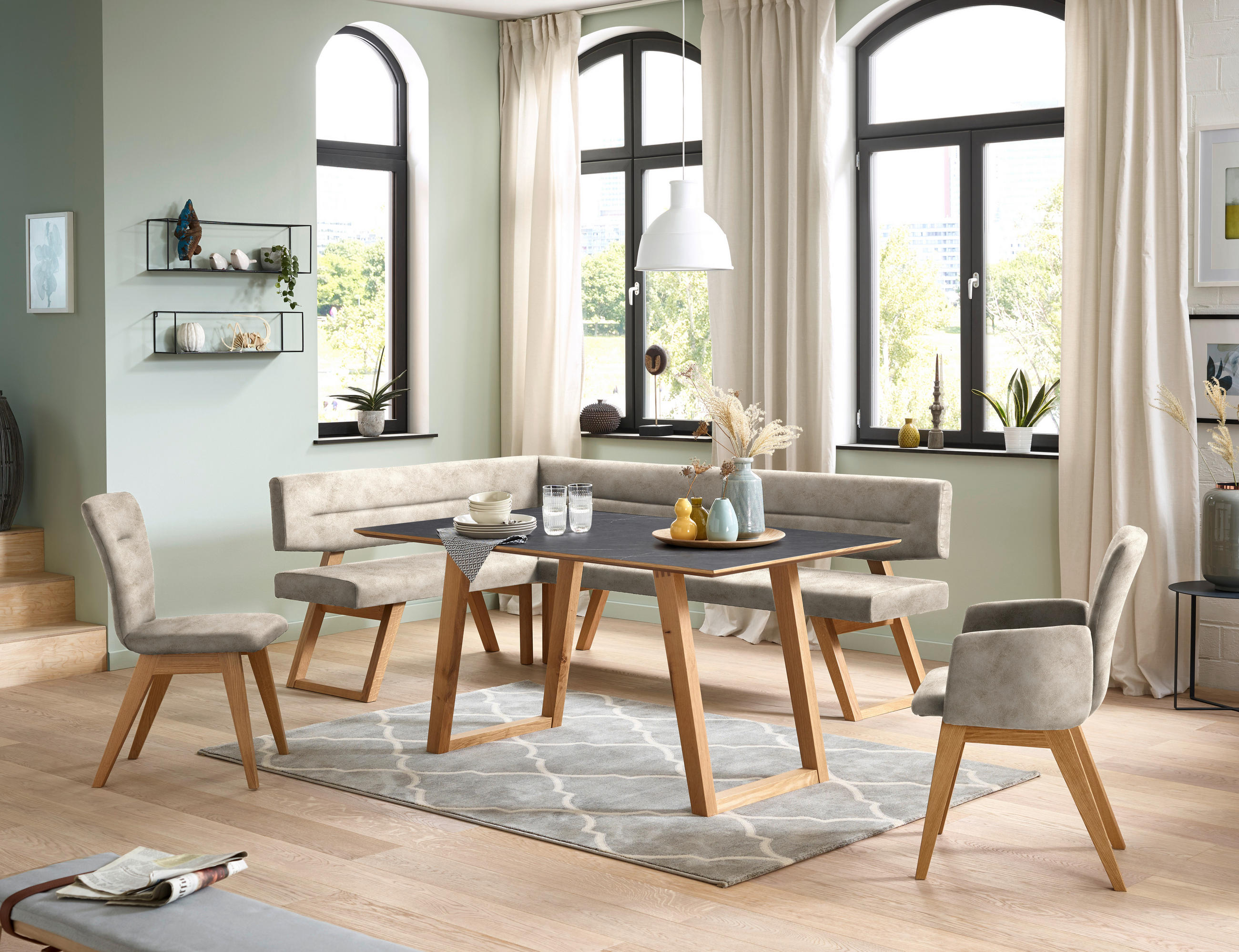 ARMLEHNSTUHL in Holz, Textil Naturfarben  - Naturfarben, KONVENTIONELL, Holz/Textil (57/91/66cm) - Dieter Knoll