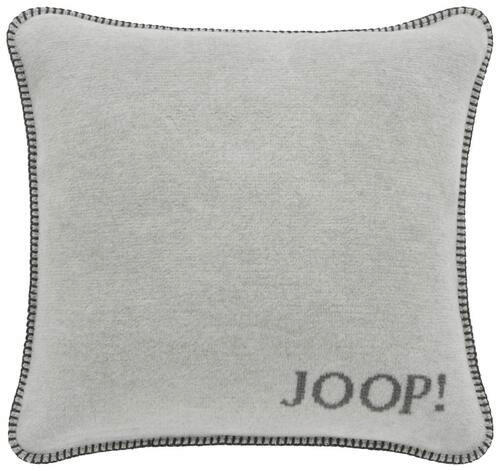KISSENHÜLLE Uni Doubleface 50/50 cm - Silberfarben/Graphitfarben, KONVENTIONELL, Textil (50/50cm) - Joop!