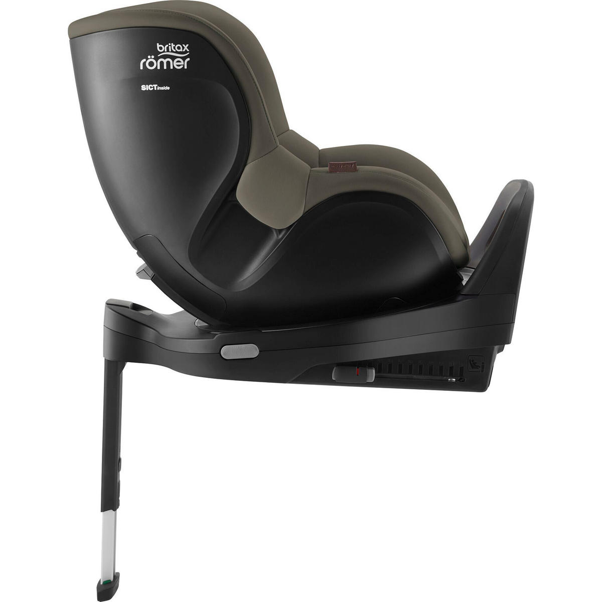REBOARDER-KINDERSITZ DUALFIX PRO  - Olivgrün, Basics, Kunststoff/Textil (44/48/74cm) - Britax Römer