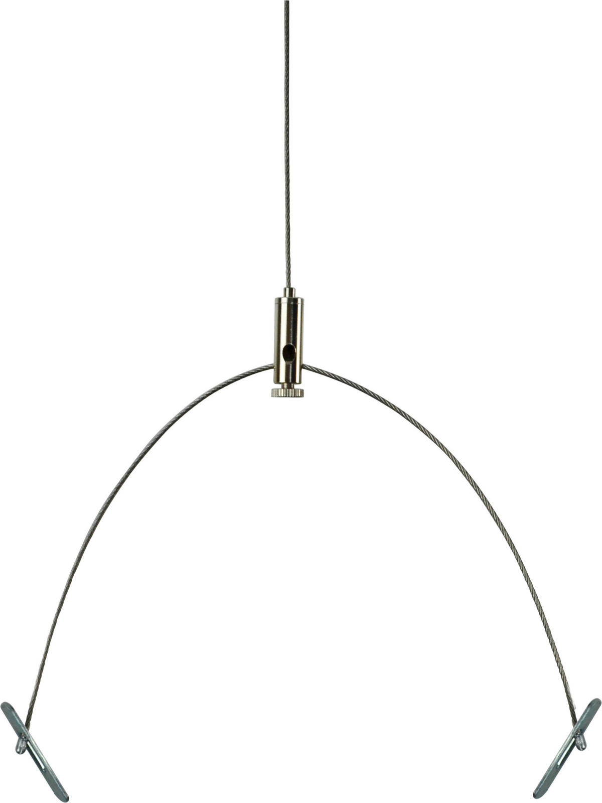 SEILSYSTEM-MONTAGESET - Edelstahlfarben, Basics, Metall (150cm)
