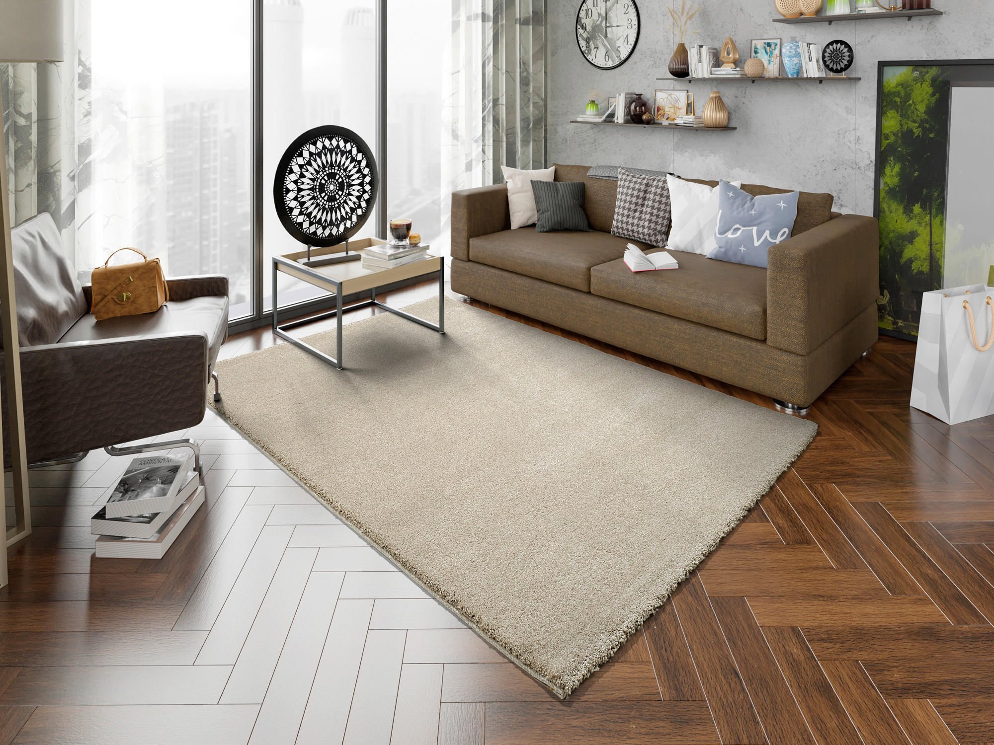 WEBTEPPICH 240/340 cm Beige  - Beige, Basics, Textil (240/340cm) - Novel